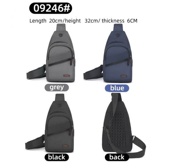 Сумка-слінг чоловіча, нейлон, 1 шт, RoM_09246