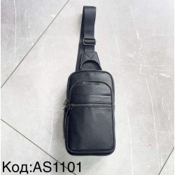 Сумка-слінг чоловіча, шкіра, 1 шт, RoM_AS1101