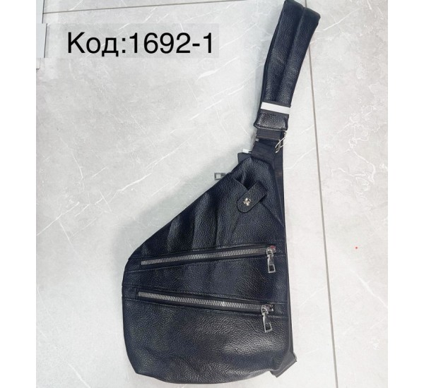 Сумка-слінг чоловіча, екошкіра, 1 шт, RoM_1692-1