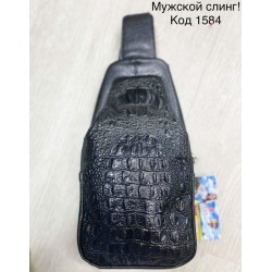 Сумка-слінг чоловіча, екошкіра, 3 шт, RoM_1584