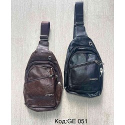 Сумка-слінг чоловіча, екошкіра, 3 шт, RoM_GE051