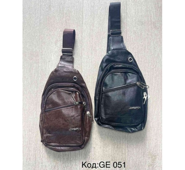 Сумка-слінг чоловіча, екошкіра, 3 шт, RoM_GE051