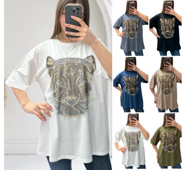 Футболка жіноча, коттон 3 шт (46-60 р) RZ4492_25101