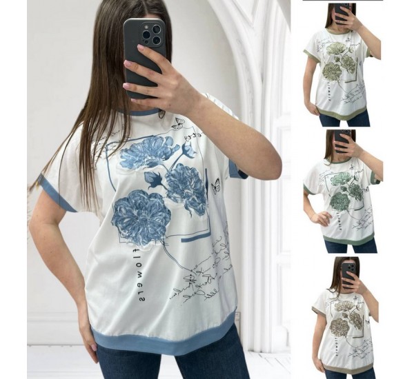 Футболка женская, коттон 4 шт (M-2XL) RZ4492_25023