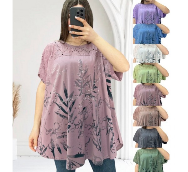 Футболка женская, коттон 3 шт (54-62 р) RZ4492_25015