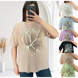 Футболка жіноча, коттон 4 шт (48-54 р) RZ4492_25029