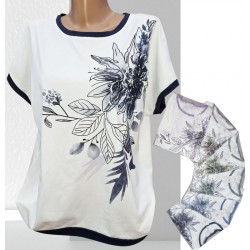 Футболка жіноча, коттон 4 шт (48-56 р) RZ4492_25020