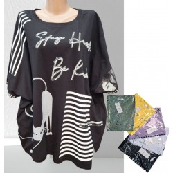 Футболка жіноча Батал, коттон 5 шт (52-56 р) RZ4492_25317a