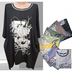 Футболка жіноча Батал, коттон 5 шт (52-56 р) RZ4492_25318