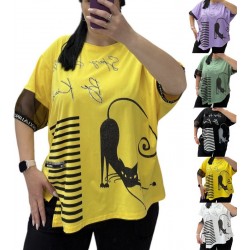 Футболка жіноча Батал, коттон 5 шт (52-56 р) RZ4492_25317b