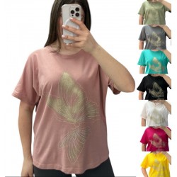 Футболка жіноча, коттон 5 шт (46-50 р) RZ4492_25053