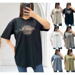 Футболка жіноча, коттон 5 шт (52-56 р) RZ4492_25062