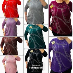 Светр жіночий 5 шт (52-60 р) кашемір RZ4492_25224