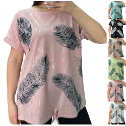 Футболка жіноча, коттон 4 шт (48-56 р) RZ4492_25065