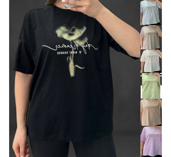 Футболка жіноча, коттон 3 шт (46-52 р) RZ4492_25032