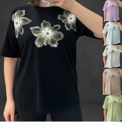 Футболка жіноча, коттон 5 шт (46-52 р) RZ4492_25034