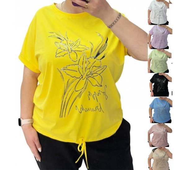 Футболка жіноча Батал, коттон 3 шт (52-56 р) RZ4492_25040