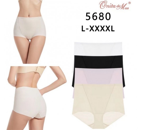 Трусы женские, полиэстер 6 шт (L-4XL) RZ3542_5680