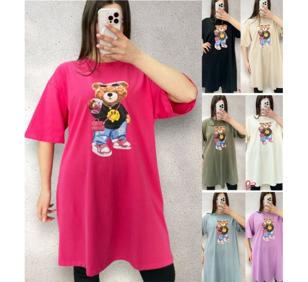 Туника женская, коттон 3 шт (48-56 р) RZ4492_25079