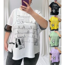 Футболка жіноча супер-Батал, коттон 5 шт (52-56 р) RZ4492_25316