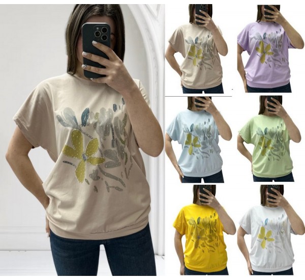 Футболка жіноча, коттон 3 шт (46-52 р) RZ4492_25027