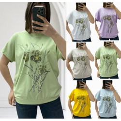 Футболка жіноча, коттон 5 шт (46-52 р) RZ4492_25026