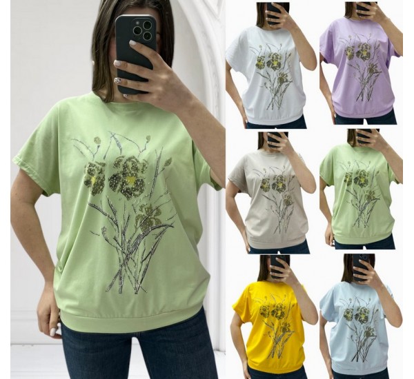 Футболка жіноча, коттон 3 шт (46-52 р) RZ4492_25026