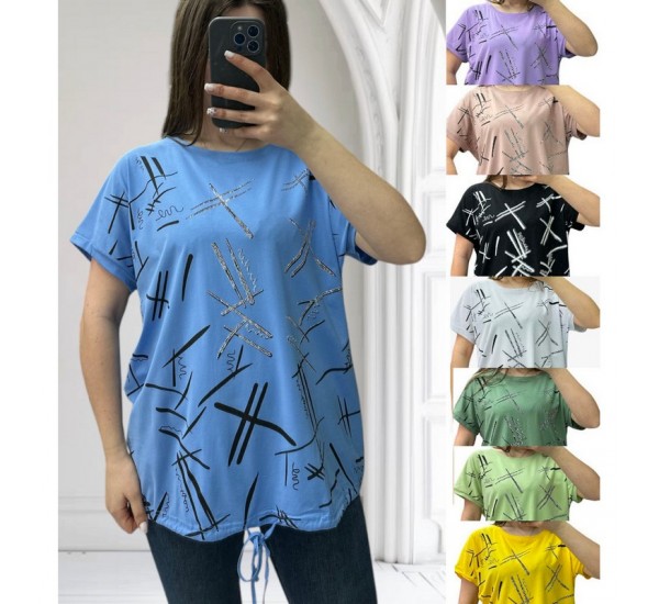 Футболка женская, коттон 3 шт (52-56 р) RZ4492_25311