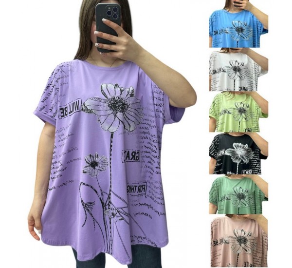 Футболка женская, коттон 3 шт (54-64 р) RZ4492_25005