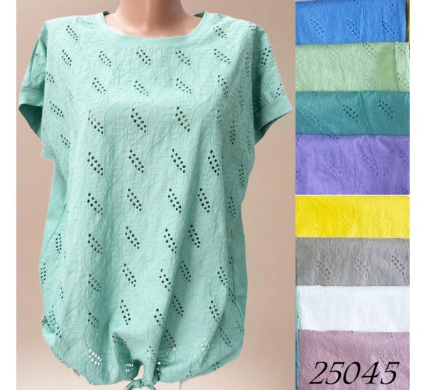 Футболка женская, прошва-коттон 4 шт (48-54 р) RZ4492_25045