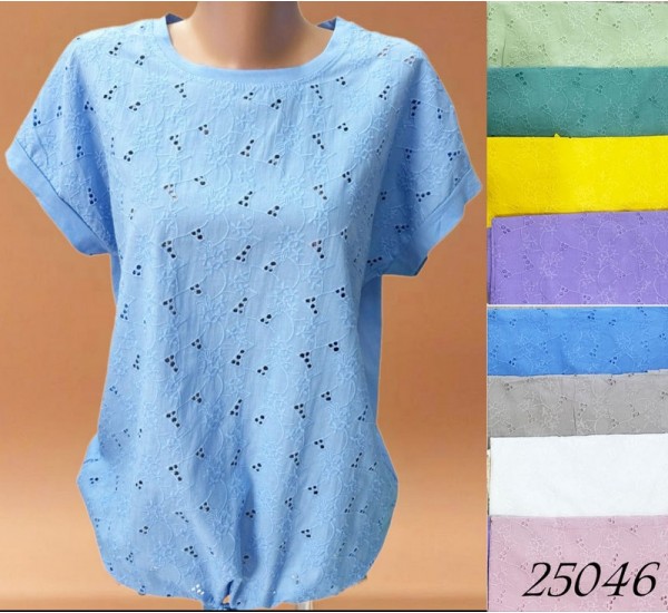 Футболка женская, прошва-коттон 4 шт (48-54 р) RZ4492_25046