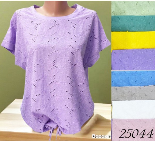 Футболка женская, прошва-коттон 4 шт (48-54 р) RZ4492_25044