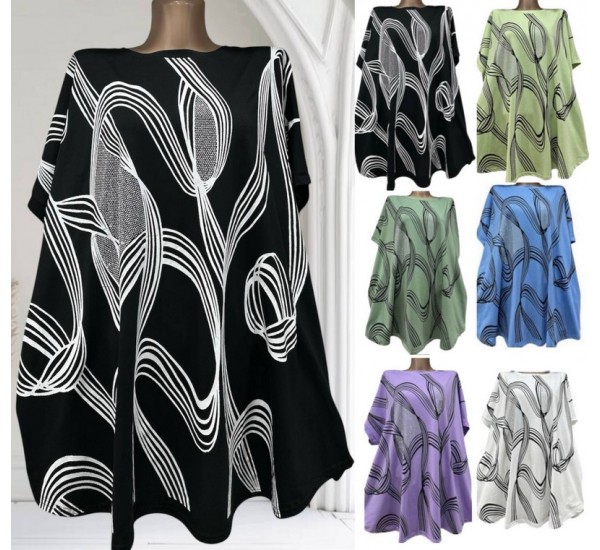 Футболка женская, коттон 3 шт (56-64 р) RZ4492_25004