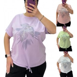 Футболка жіноча Батал, коттон 3 шт (52-56 р) RZ4492_25039