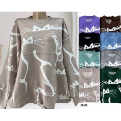 Светр жіночий, кашемір 5 шт (48-54 р) RZ4492_25402