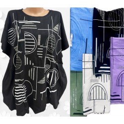 Футболка жіноча, коттон 5 шт (60-64 р) RZ4492_25002