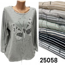 Футболка жіноча, трикотаж 5 шт (52-56 р) RZ4492_25058