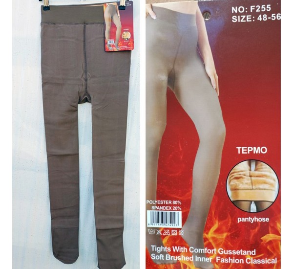 Колготы женские, мех 6 шт (48-54 р) SeM_F255