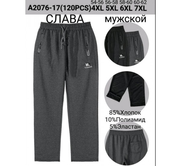 Спорт штани чоловічі, коттон 6 шт (54-62 р) SeM_A2076-17