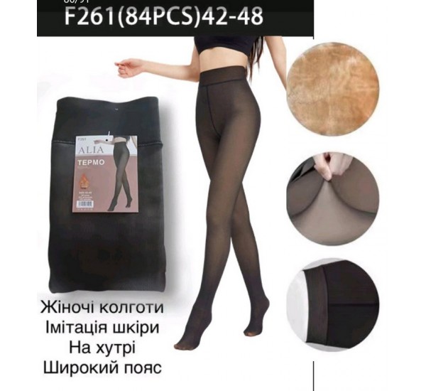 Колготы женские, мех 6 шт (42-48 р) SeM_F261