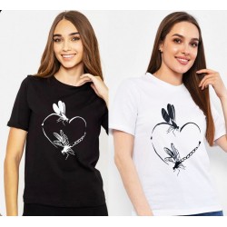 Футболка жіноча, стрейч-коттон 5 шт (44-52 р) SeR2152_060501