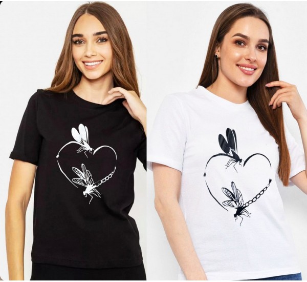 Футболка жіноча, стрейч-коттон 5 шт (44-52 р) SeR2152_060501