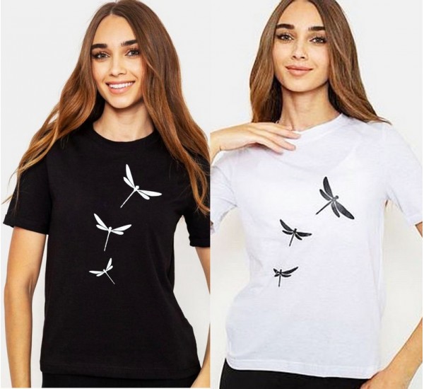 Футболка жіноча, стрейч-коттон 5 шт (44-52 р) SeR2152_060502