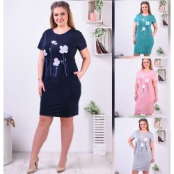 Сукня жіноча трикотаж 5 шт (4-6XL) SeR2152_100616
