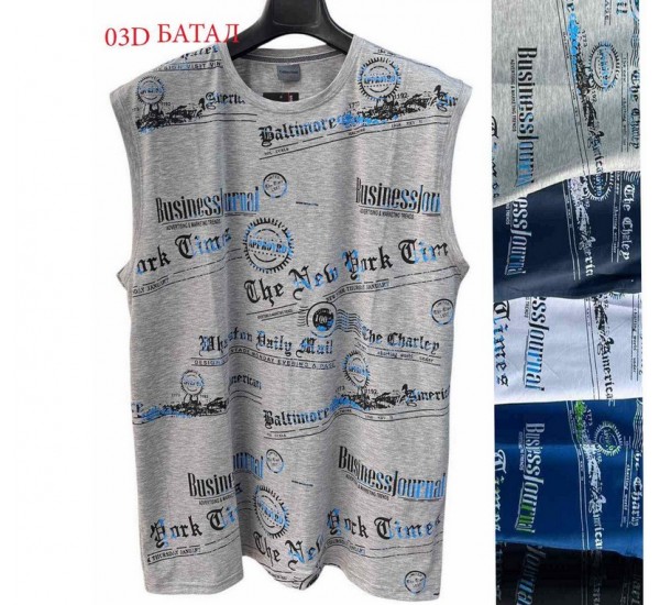 Майка чоловіча трикотаж 5 шт (5-8XL) SeR2152_03D