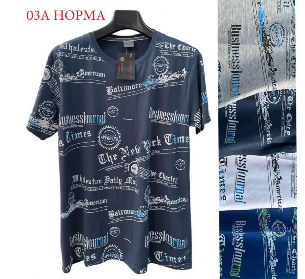 Футболка мужская трикотаж 5 шт (1-3XL) SeR2152_03A