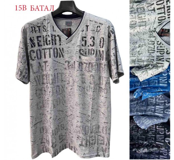 Футболка чоловіча трикотаж 5 шт (6-8XL) SeR2152_15B