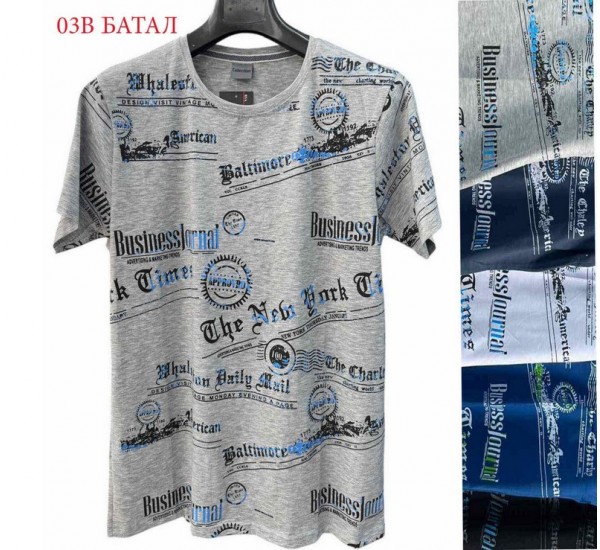 Футболка чоловіча трикотаж 5 шт (6-8XL) SeR2152_03B