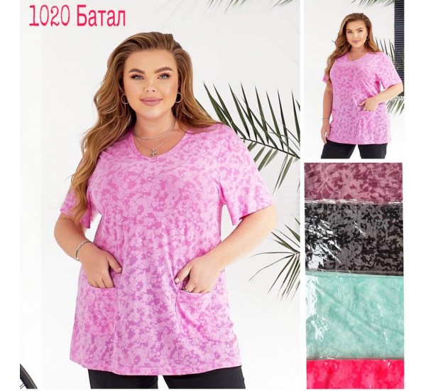 Туніка жіноча трикотаж 5 шт (5-8XL) SeR2152_1020