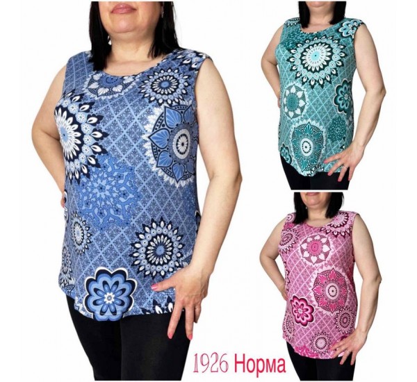 Майка жіноча, коттон 6 шт (48-56 р) SeR2152_1926